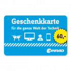 60 Euro Einkaufsgutschein Conrad Electronic