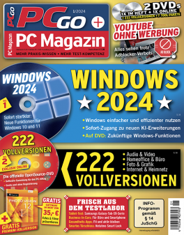PCgo + PC Magazin Super Premium mit 2 DVD's in jeder Ausgabe (inkl. online Zugriff) und eine Prämie Ihrer Wahl