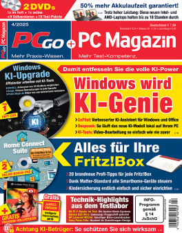 PCgo + PC Magazin Super Premium mit 2 DVD's in jeder Ausgabe (inkl. online Zugriff) und eine Prämie Ihrer Wahl
