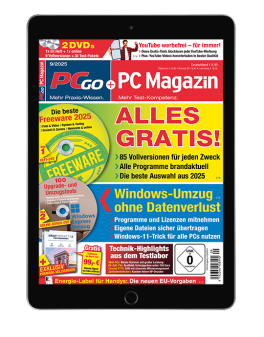 PCgo + PC Magazin Digital-Abo
Mini-Abo