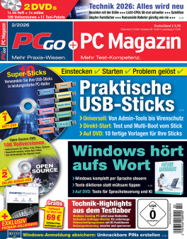 PCgo + PC Magazin Super Premium mit 2 DVD's in jeder Ausgabe (inkl. online Zugriff) und eine Prämie Ihrer Wahl