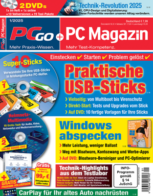 PC Magazin Print-Abo - Wählen Sie jetzt aus drei verschiedenen Varianten (DVD, Super Premium oder XXL)